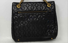 Load image into Gallery viewer, Guess Womens Elenia Girlfriend Carryall Black Quilted Shoulder Tote Handbag
