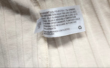 Load image into Gallery viewer, A New Day Womens Beige Ribbed Long Sleeve Pullover Blouse Top Size Small
