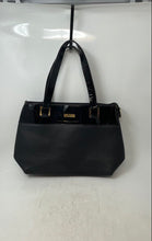 Load image into Gallery viewer, Mussi Womens Black Leather Luxury Double Handle Inner Pocket Shoulder Handbag

