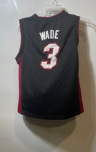 Load image into Gallery viewer, Adidas Boys Black Miami Heat Dwyane Wade #3 Sleeveless Basketball Jersey Size M
