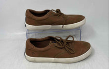 Load image into Gallery viewer, Sperry Boys Spinnaker White Brown Leather Lace-Up Washable Sneaker Shoes Size 3M
