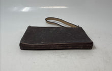 Load image into Gallery viewer, Michael Kors Womens Gray Signature Print Outer Pocket Zipper Wristlet Wallet
