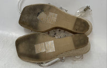 Load image into Gallery viewer, Dolce Vita Womens Maxton Clear Studded High Wedge Heel Espadrille Sandals Sz 8M
