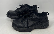 Load image into Gallery viewer, Nike Mens Air Monarch IV 416355-001 Black Leather Lace-Up Sneaker Shoes Size 9 W
