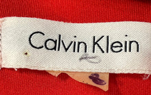 Load image into Gallery viewer, Calvin Klein Womens Red Sleeveless Crew Neck Back Zip Sheath Dress Size 8

