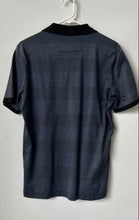 Load image into Gallery viewer, Banana Republic Mens Dark Blue And Black Striped Print Golf Polo Shirt Size M
