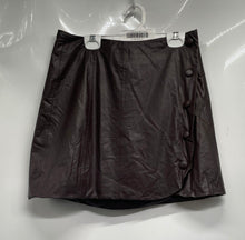 Load image into Gallery viewer, Zara Womens Brown Asymmetrical Front Snap Short Cocktail Wrap Skirt Size Medium
