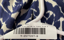Load image into Gallery viewer, Zara Womens Blue And White Long Sleeve Button Front Midi Shirt Dress Size Small
