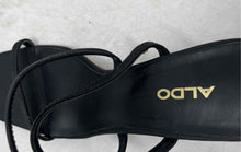 Load image into Gallery viewer, Aldo Womens Black Open Toe Slip-On Block Strappy Heels Size US 8
