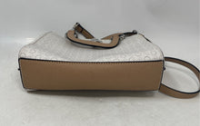 Load image into Gallery viewer, Guess Womens Beige White Signature Print Shoulder Crossbody Handbag
