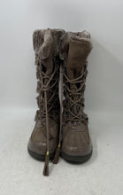 Load image into Gallery viewer, Sporto Womens Millie Brown Suede Faux Fur Trim Waterproof Snow Boots Size 6.5W
