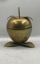 Load image into Gallery viewer, Vintage Solid Brass Apple Gold Tone Collectible Teacher Desk Office Gift

