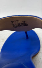 Load image into Gallery viewer, Lauren Ralph Lauren Womens Westcott II Blue Block Heel Thong Sandals Size 7
