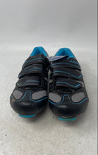 Load image into Gallery viewer, Flywheel Womens Fly Fierce Black Gray Blue Professional Cycling Shoes 37 W/Tag
