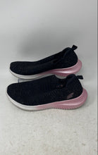 Load image into Gallery viewer, Skechers Girls Ultra Flex-Metamorphic Black Pink Slip-On Sneakers Shoes Size 4.5
