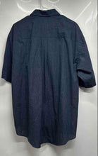 Load image into Gallery viewer, Van Heusen Mens Blue Grid Micro Check Short Sleeve Wrinkle Free Dress Shirt XL
