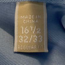 Load image into Gallery viewer, Michael Kors Mens Light Blue Cotton Long Sleeve Dress Shirt Size 16 1/2
