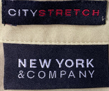 Load image into Gallery viewer, New York &amp; Company Womens Light Green City Stretch Button-Up Shirt Size L
