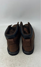 Load image into Gallery viewer, Ever Boots Mens Dark Brown Leather Round Toe Lace-Up Ankle Work Boots Size 7M
