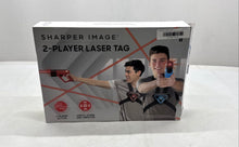 Load image into Gallery viewer, Sharper Image 2-Player Red Blue Black Light Sound Vests Laser Tag
