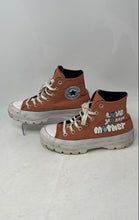 Load image into Gallery viewer, Converse Womens CTAS High Lugged 572567C Orange Lace-Up Sneaker Shoes Size 7
