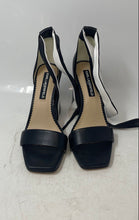 Load image into Gallery viewer, Karl Lagerfeld Paris Womens Black High Block Ankle Strap Heels Size 8

