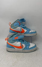 Load image into Gallery viewer, Nike Kids Court Borough Mid 2 HF4791-407 Blue White Sneaker Shoes Size 5Y

