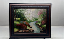 Load image into Gallery viewer, RJB Morning Forest Landscape Trees Stream Meadow Signed And Framed Art Painting
