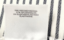 Load image into Gallery viewer, Anne Klein Womens White Gray Striped Pull-On Skinny Leg Cropped Pants Size 6
