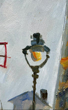 Load image into Gallery viewer, Moulin Rouge Impressionism Parisian Street Scene Canvas Oil Painting Signed
