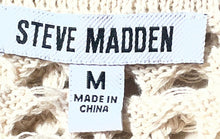 Load image into Gallery viewer, Steve Madden Womens Beige Crochet Pullover Blouse Top Size Medium With Tag
