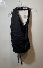 Load image into Gallery viewer, Zara Womens Black Sleeveless Blouse Top Size Large With Tag
