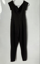 Load image into Gallery viewer, Guess Womens Black Back Zip Off-The-Shoulder One-Piece Jumpsuit Size 4

