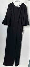 Load image into Gallery viewer, Calvin Klein Womens Black Bell Sleeve One-Piece Jumpsuit Size 12 With Tag
