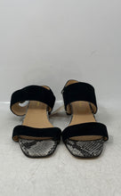 Load image into Gallery viewer, Avellini Womens Black Leather Open Toe Slingback Sandals Size US 6 EU 37 W/ Tag
