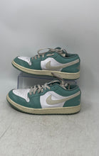 Load image into Gallery viewer, Nike Womens Air Jordan 1 Low DC0774-138 White Green Leather Sneakers Shoes 8.5
