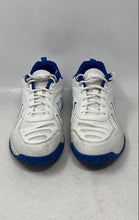 Load image into Gallery viewer, FitVille Mens White Blue Lace-Up Low Top Sports Sneakers Shoes Size EUR 48
