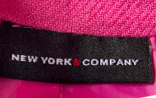 Load image into Gallery viewer, New York &amp; Company Womens Pink Long Sleeve Pockets Two-Button Blazer Size 6
