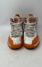Load image into Gallery viewer, Nike Womens Jordan Jumpman Two Trey White Orange Sneaker Shoes Sz 9.5 No Insole
