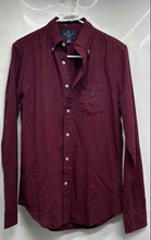 Load image into Gallery viewer, American Eagle Outfitters Mens Burgundy Slim Fit Button-Up Shirt Size XS
