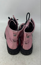 Load image into Gallery viewer, Madden NYC Kids Metallic Pink Round Toe Lace-Up Ankle Combat Boots Size 1
