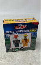 Load image into Gallery viewer, Top Blox Fireman And Construction Worker 2-Pack Toys Factory Sealed
