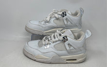 Load image into Gallery viewer, Nike Womens Air Jordan 4 Retro White Leather Lace-Up Basketball Shoes Size 8
