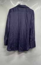 Load image into Gallery viewer, Zara Mens Blue Pink Collared Long Sleeve Button-Up Shirt Size Medium
