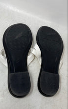 Load image into Gallery viewer, Italian Shoemakers Womens White Rhinestone Slip-On Thong Sandals Size 8
