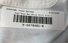 Load image into Gallery viewer, Hugo Boss Mens White Botanical Logo Cotton Short Sleeve Graphic T-Shirt Size L
