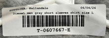 Load image into Gallery viewer, Diesel Mens Gray Heather Cotton Short Sleeve Collared Polo Shirt Size Large
