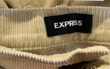 Load image into Gallery viewer, Express Womens Beige Ribbed Slash Pockets Stretch Skinny Leg Ankle Pants
