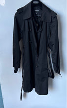 Load image into Gallery viewer, London Fog Womens Black Long Sleeve Double Breasted Trench Coat Size 2X
