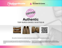 Load image into Gallery viewer, Authentic Tory Burch Womens Caroline 2 Beige Ballet Flats Size 7.5 M Damaged
